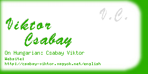viktor csabay business card